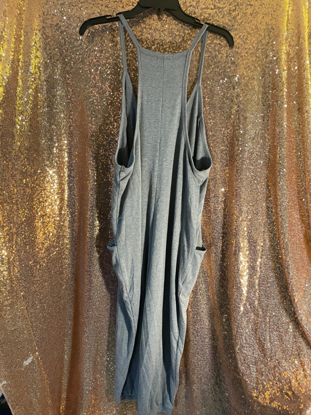 wild fable Steel Gray V-Neck Relaxed Jumpsuit with Pockets - Picture 8 of 11